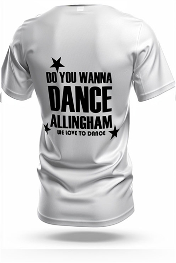 Allingham T-Shirt Hvid m. Sort Do You Wanna Dance